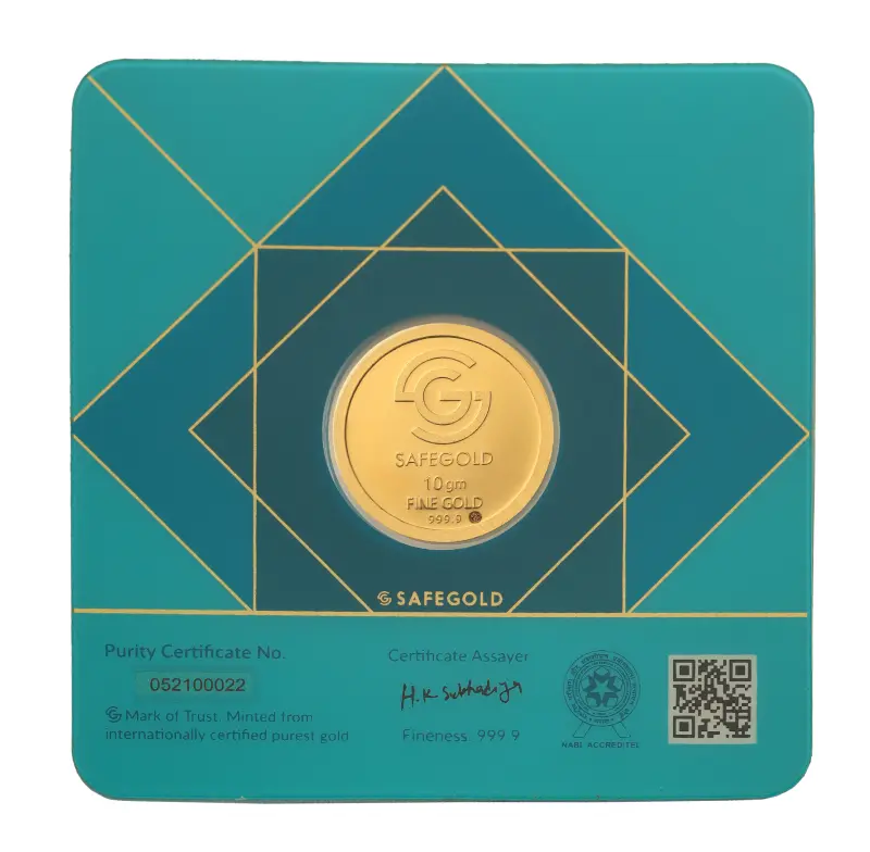 SafeGold Certificate